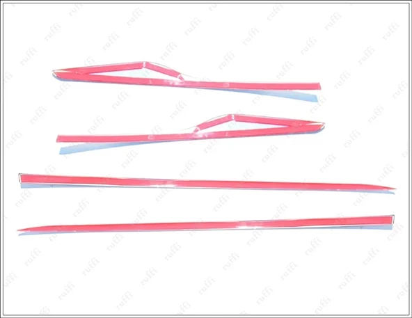 Renault Clio 4 HB Krom Yan Kapı Çıtası 4 Kapı P. Çelik 2012-2018 - Resim 2