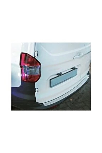 Ford Tourneo Courier Krom Arka Tampon Eşiği 2014-2023 Paslanmaz Çelik - Resim 3