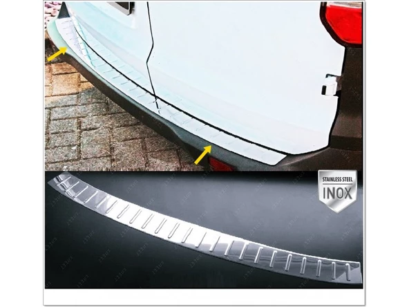 Ford Tourneo Courier Krom Arka Tampon Eşiği 2014-2023 Paslanmaz Çelik ürün görseli
