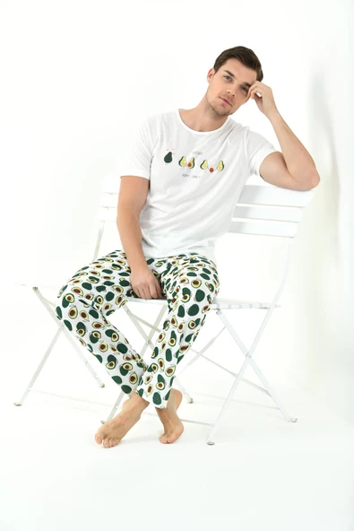 YENİ İNCİ KISA KOL ERKEK PİJAMA TAKIM EPJ795 - 5