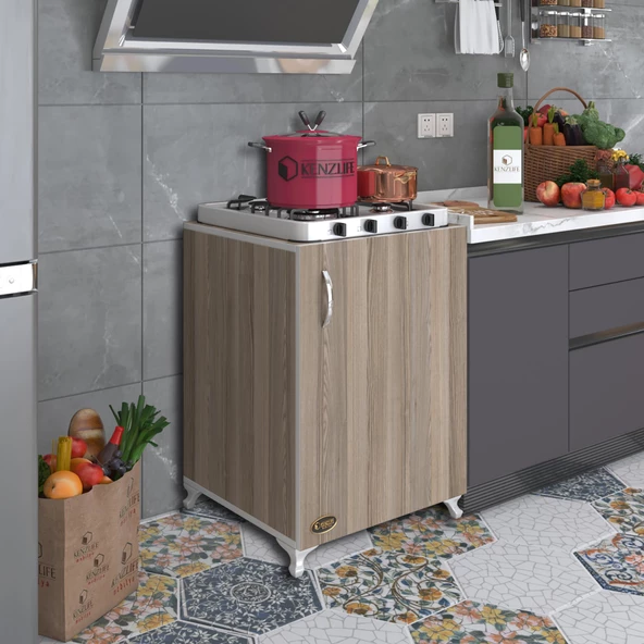Kenzlife ocak dolabı hoşseda crd 85*60*56 hazır mutfak klasik set üstü ocak için arkalıksız