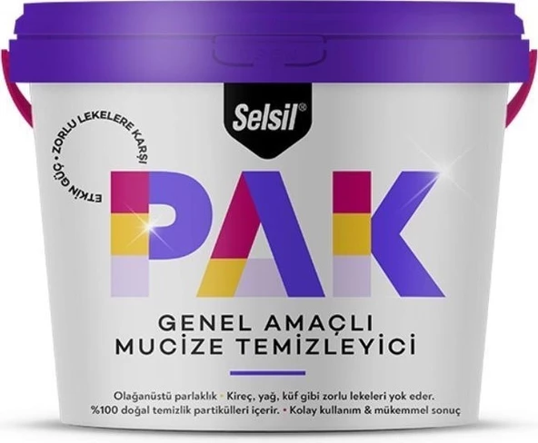 Selsil Pak Genel Amaçlı Mucize Temizleyici 500 gr 2 Adet