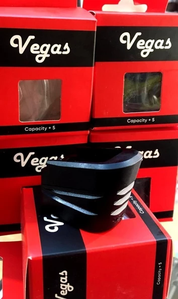 Vegas +5 Siyah Alüminyum Sarsılmaz Sar-9 Şarjör Kapasite Artırıcı - 2