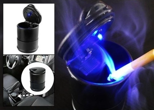 HLD Araç Içi Küllük LED Işıklı + Kapaklı Araba Küllüğü - 2