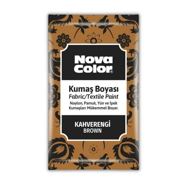 Kumaş Boyası Toz 12 gr 1 Adet Nova Color Toz Kumaş Boyası Kot Pantalon Gömlek Tişört Tekstil Kumaş Boyası 1 Adet - 3