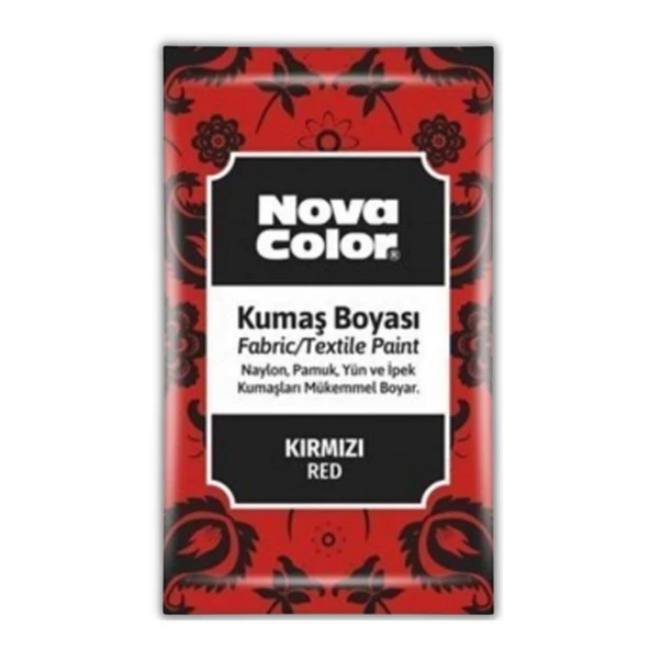 Kumaş Boyası Toz 12 gr 1 Adet Nova Color Toz Kumaş Boyası Kot Pantalon Gömlek Tişört Tekstil Kumaş Boyası 1 Adet - 4