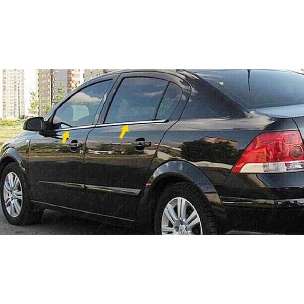 Opel Astra H SEDAN Krom Cam Çıtası 4 prç 2004-2010 Arası P.Çelik ürün görseli 1
