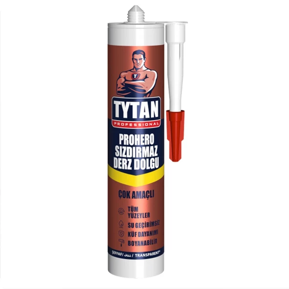 Tytan Prohero Sızdırmaz Derz Dolgu Şeffaf 280 ML - 2