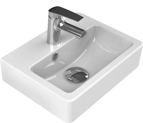 Turkuaz Cerastyle Mini Banyo Tuvalet Lavabosu 28 37 cm - 2