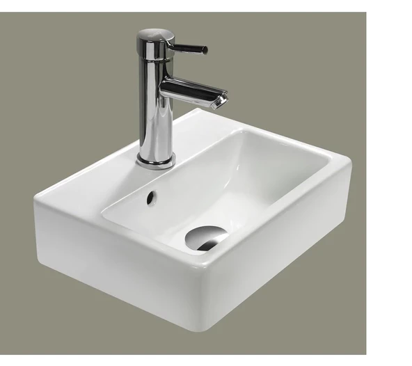 Turkuaz Cerastyle Mini Banyo Tuvalet Lavabosu 28 37 cm - 3