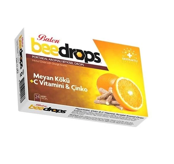 Balen Beedrops Pastil Meyan Kökü + C Vitamini ve Çinko