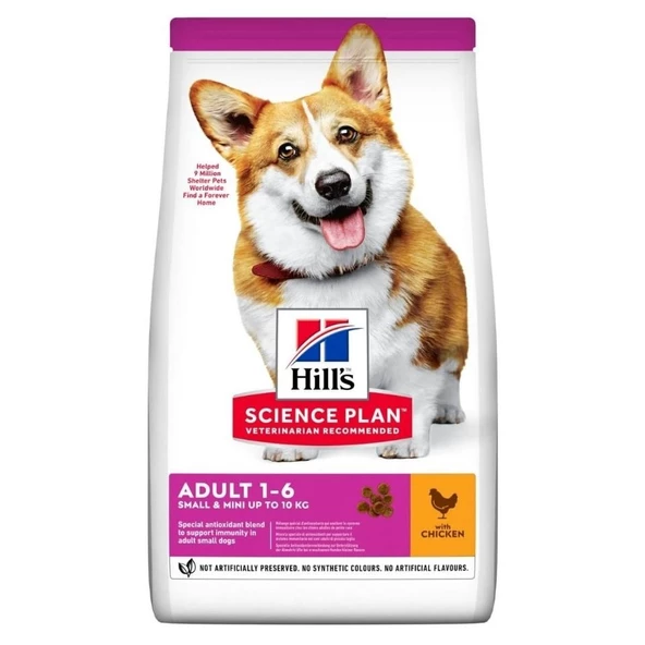 Hills Science Plan HILL'S SCIENCE PLAN Small & Mini Adult Tavuklu Köpek Maması 1,5kg - 2