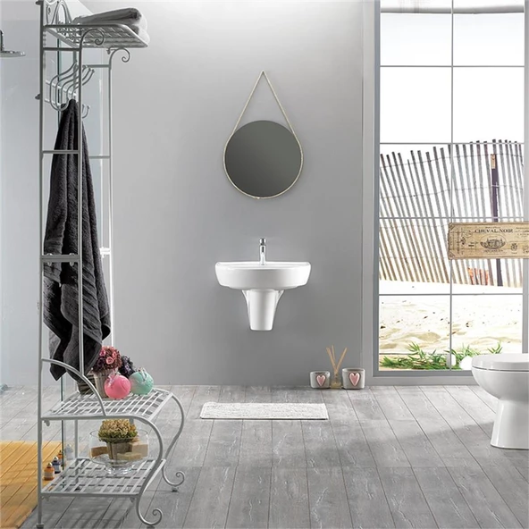 Turkuaz Bella Banyo Lavabo 45x55 cm - 4