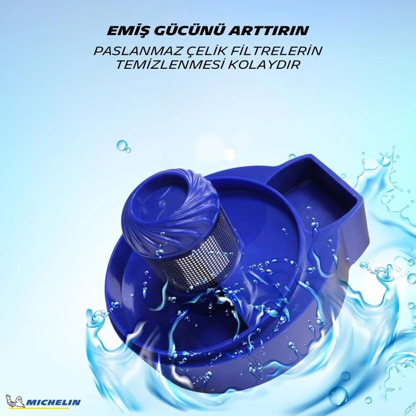Michelin MC33375 12Volt/150Watt Araç Süpürgesi + 4 Parça Aksesuar Seti - 9
