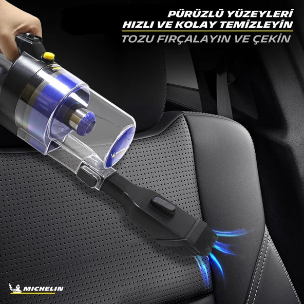 Michelin MC33375 12Volt/150Watt Araç Süpürgesi + 4 Parça Aksesuar Seti - 3