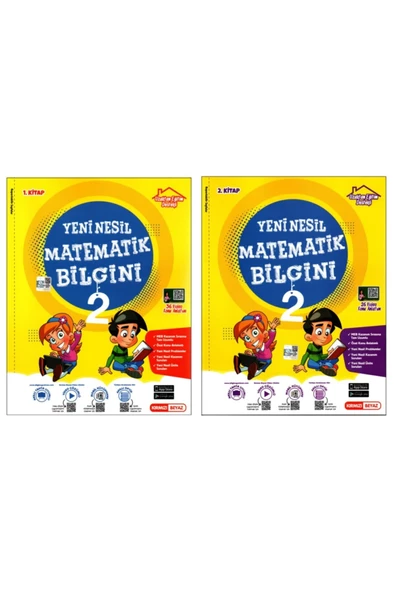 Kırmızı Beyaz 2. Sınıf Matematik Bilgini Konu Özetli Soru Bankası 2 Kitap