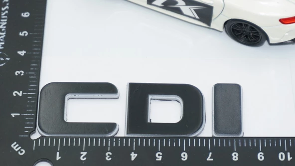 DK Tuning CDi Bagaj Gri Siyah ABS Yazı Logo Benz İle Uyumlu - 2