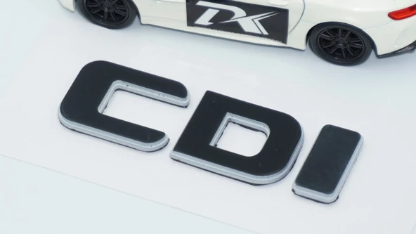 DK Tuning CDi Bagaj Gri Siyah ABS Yazı Logo Benz İle Uyumlu - 4