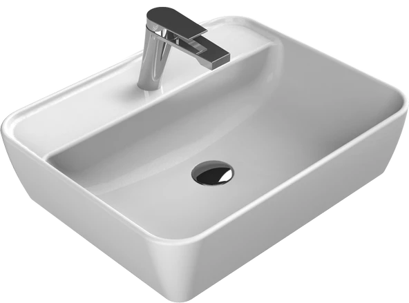 Turkuaz Cerastyle One Lavabo 55x45 cm (Batarya Delikli) - 2