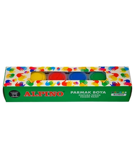 Alpino 6 Renk Parmak Boyası 6x25ml - 2