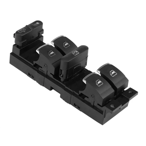 VW BORA SOL DÖRTLÜ CAM AÇMA DÜĞMESİ ANAHTARI (1998-2005)KROM - 4