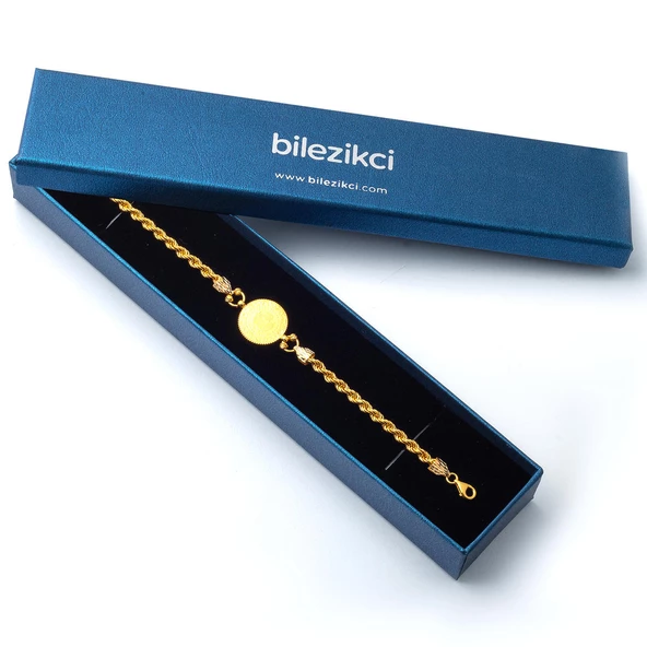 Çeyrek Altınlı 22 Ayar Bileklik - Resim 3