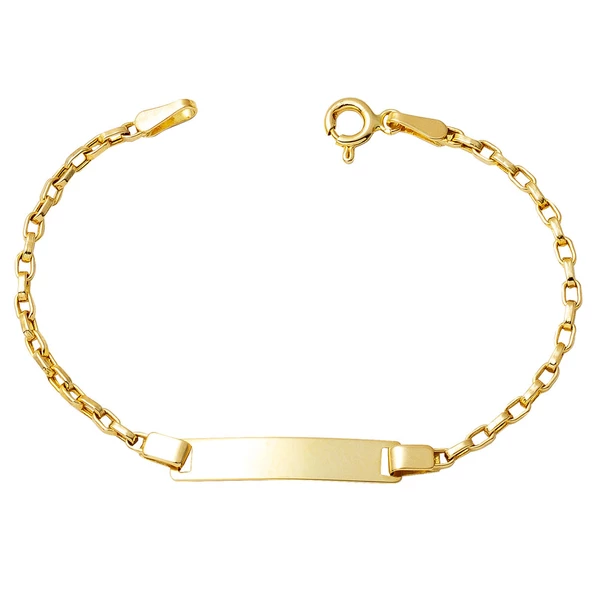 İsimlikli 14 Ayar Altın Çocuk Künyesi ürün görseli 1