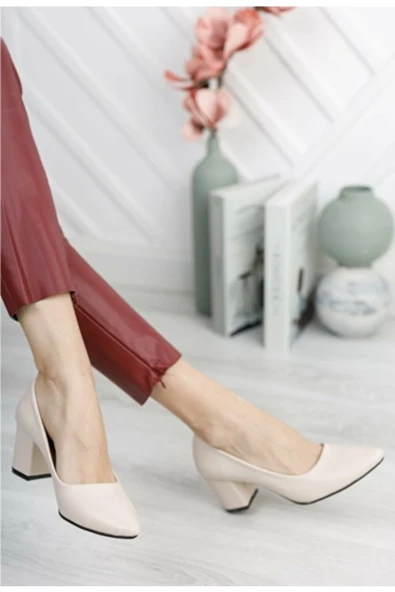 Dublin Kadın Topuklu Ayakkabı - Ten Cilt - 2