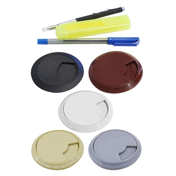 Masa Üstü Kablo Kanalı Deliği Kapağı 6 cm (RENK SEÇİNİZ)