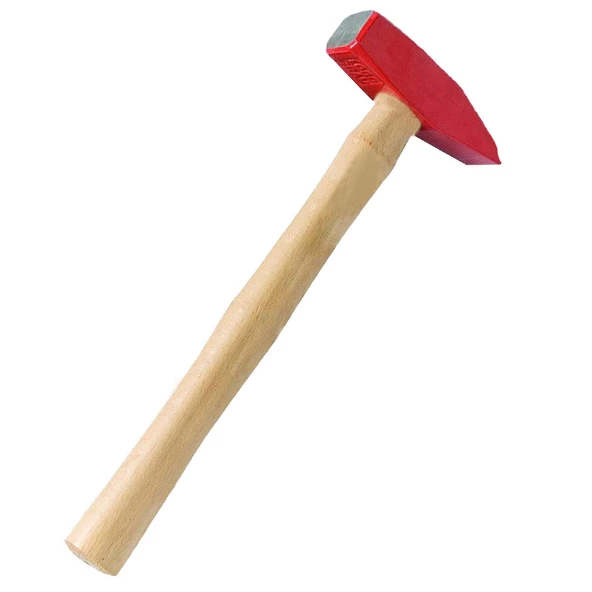 Ahşap Saplı Çekiç Kırmızı 200 Gram - Resim 3