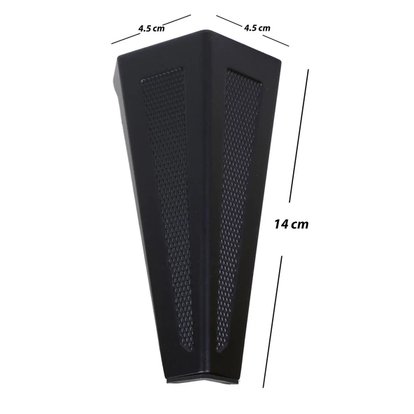 Ovit Desenli Mobilya Koltuk Baza Sehpa Masa Ayağı Metal Ayak 14 Cm Siyah (4 Adet) - 3