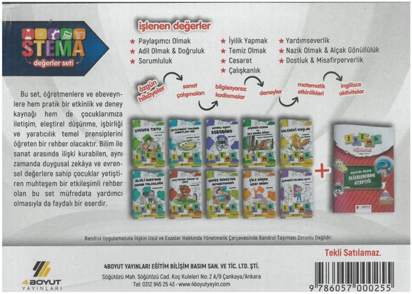 4 Boyut Stem+ A İçeren Bilgisayarsız Kodlama Ve Sanat Destekli Değerler Seti - 3