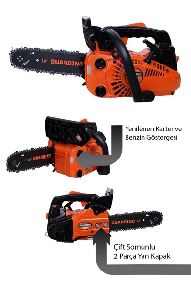 Guardino G250 Motorlu Testere Benzinli 1.2 Hp - 2
