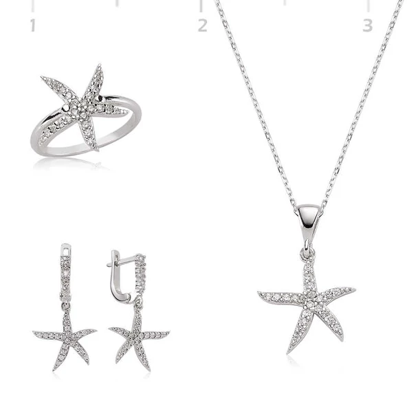 Gümüş Deniz Yıldızı Bayan Set - Resim 2