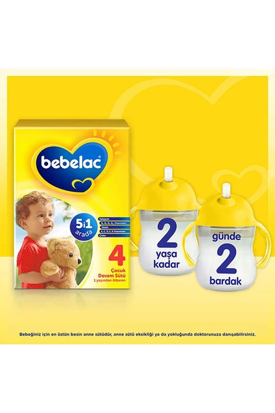 Bebelac 4 Devam Sütü 800 gr 1 Yaşından İtibaren - 5