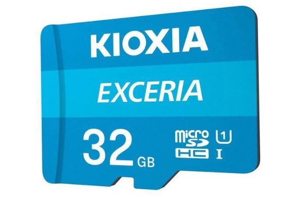 KIOXIA 32GB EXCERIA MicroSD C10 U1 UHS1 R100 Hafıza kartı LMEX1L032GG2