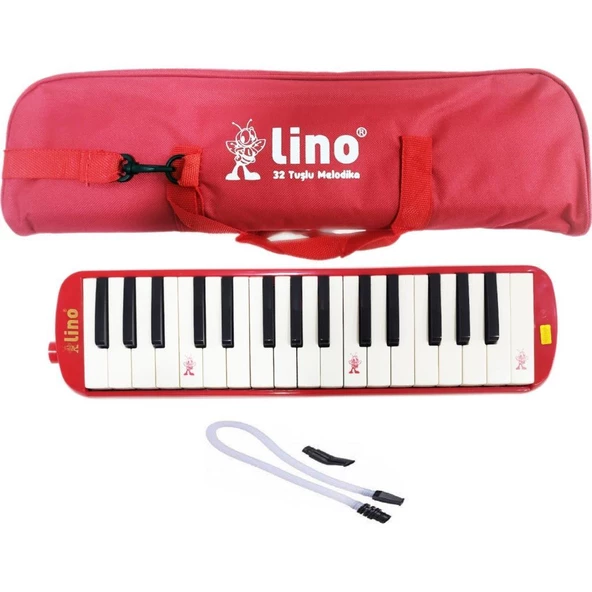 Lino 32K Bez Çantalı Melodika Kırmızı