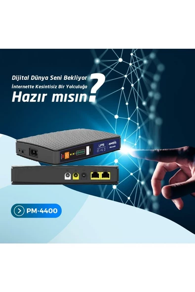 Pm-4400 8000ma Lityum Pil Mıcro Dc Modem Ups Kesintisiz Güç Kaynağı - 3