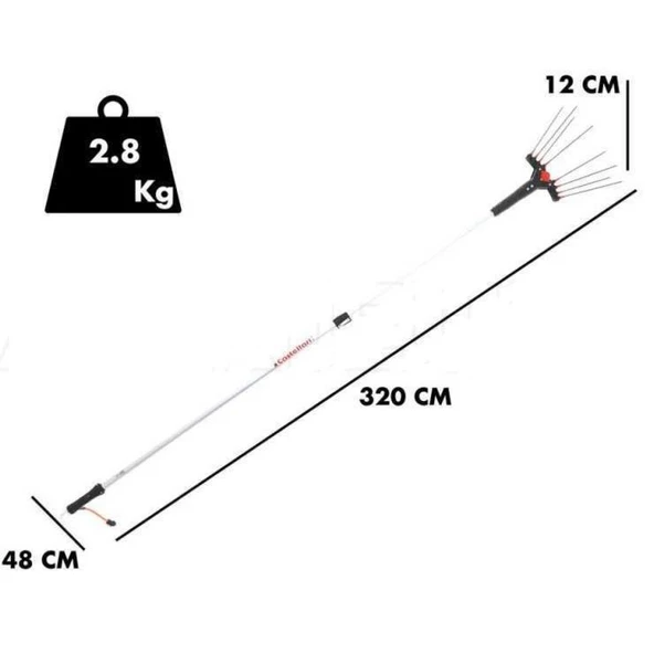 Castellari Vertigo Akülü Taraklı Zeytin Hasat Makinası 30 V - 2