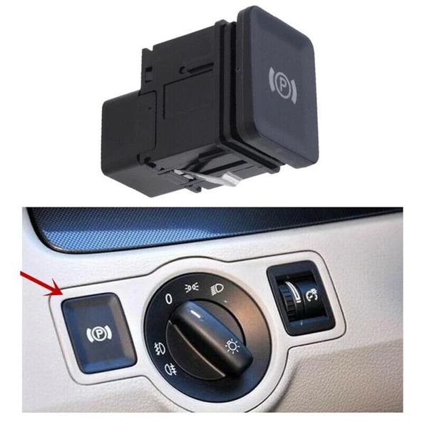 GPR VOLKSWAGEN PASSAT B6 EL FRENİ PARK DÜĞMESİ 20052011 - Resim 5