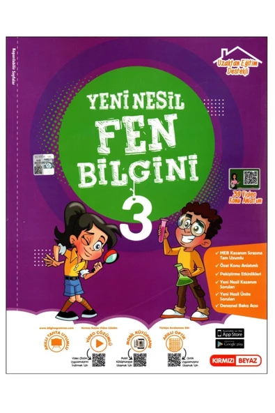 Kırmızı Beyaz 3. Sınıf Fen Bilgini Konu Özetli Soru Bankası