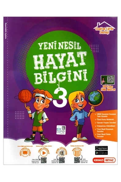 Kırmızı Beyaz 3. Sınıf Hayat Bilgini Konu Özeti Soru Bankası