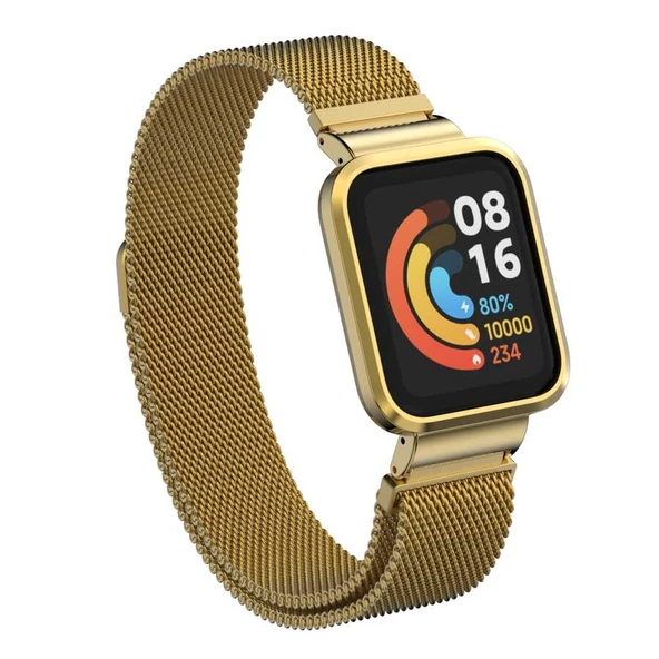 Vendas Xiaomi Redmi Watch (Mi Watch Lite) Örgü Tasarımlı Metal Kordon - 2