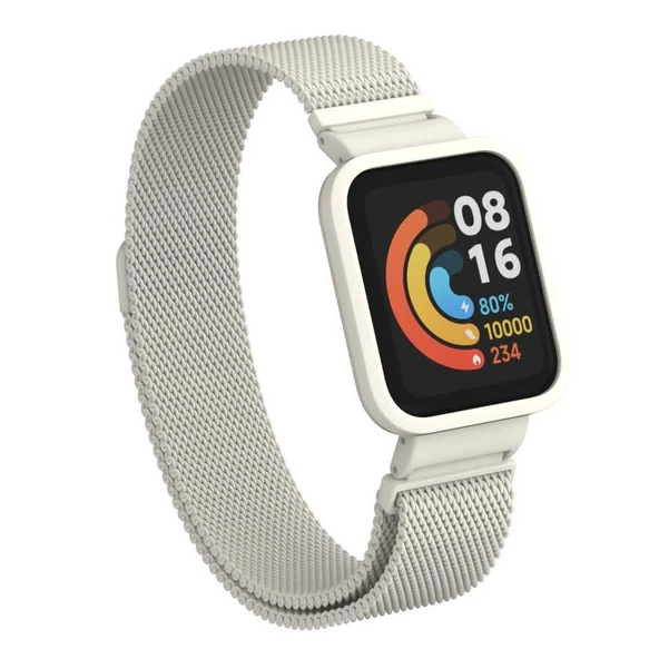 Vendas Xiaomi Redmi Watch (Mi Watch Lite) Örgü Tasarımlı Metal Kordon - 3