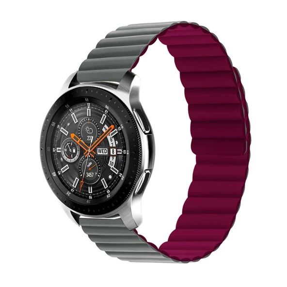 Vendas Samsung Galaxy Watch 46mm Uyumlu Sport Tasarım Silikon Kordon