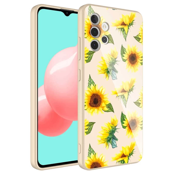 Vendas Samsung A32 4G Edo Serisi Kamera Korumalı Tarz Desenli Parlak Renkli Lansman Silikon Kılıf - 4