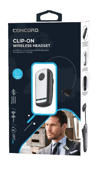 Concord C-985 Makaralı Bluetooth Kulaklık Titreşimli Telefona Aynı Anda Bağlantı - 4