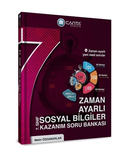 Çanta Yayınları 7.Sınıf Sosyal Bilgiler Zaman Ayarlı Kazanım Soru Bankası