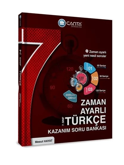 Çanta Yayınları 7.Sınıf Türkçe Zaman Ayarlı Kazanım Soru Bankası