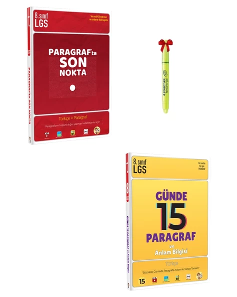 LGS 8.Sınıf PARAGRAFta SON NOKTA ve 15 Günde Paragraf